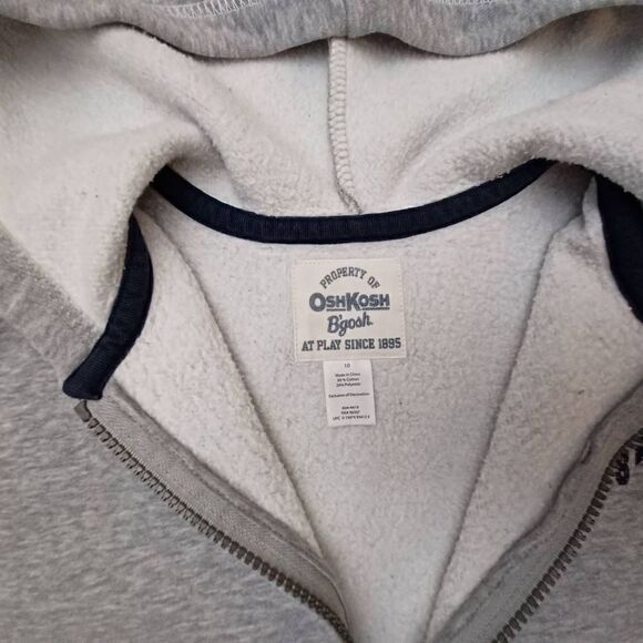 Oshkosh zipper down hoodie Size 10 - Picture 5 of 5